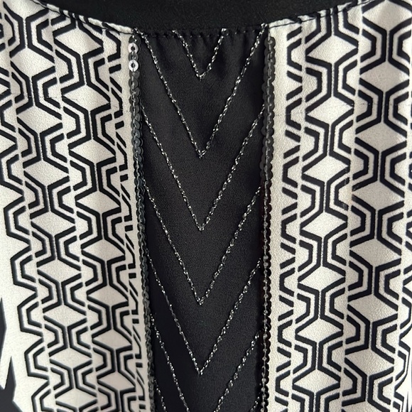 Express sequined and patterned tank top, size M NWOT - Picture 4 of 6